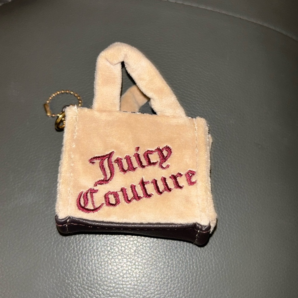 Juicy Couture Beige and Burgundy Mini Bag